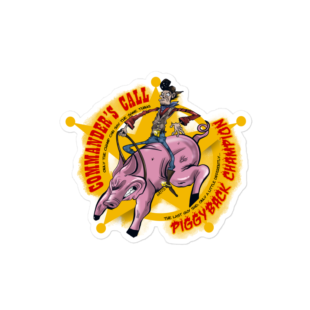 Piggyback Champion sticker