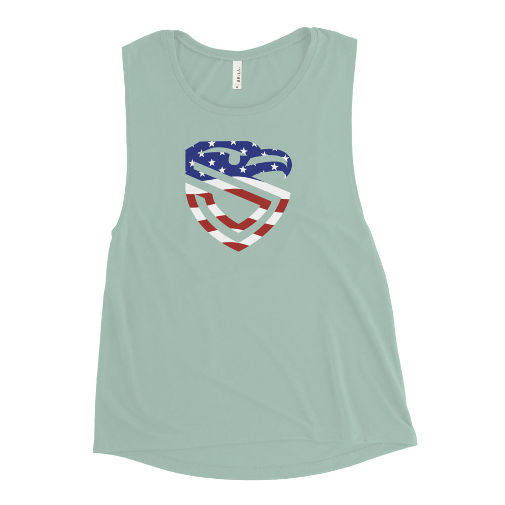 Ladies’ American Shield Muscle Tank