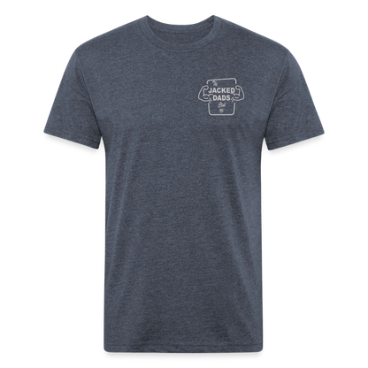 Jacked Dads Club Tee - heather navy