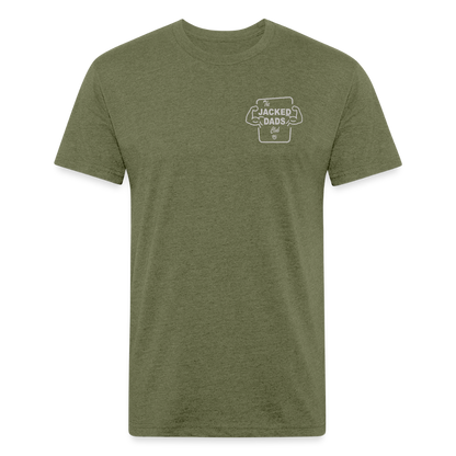 Jacked Dads Club Tee - heather military green