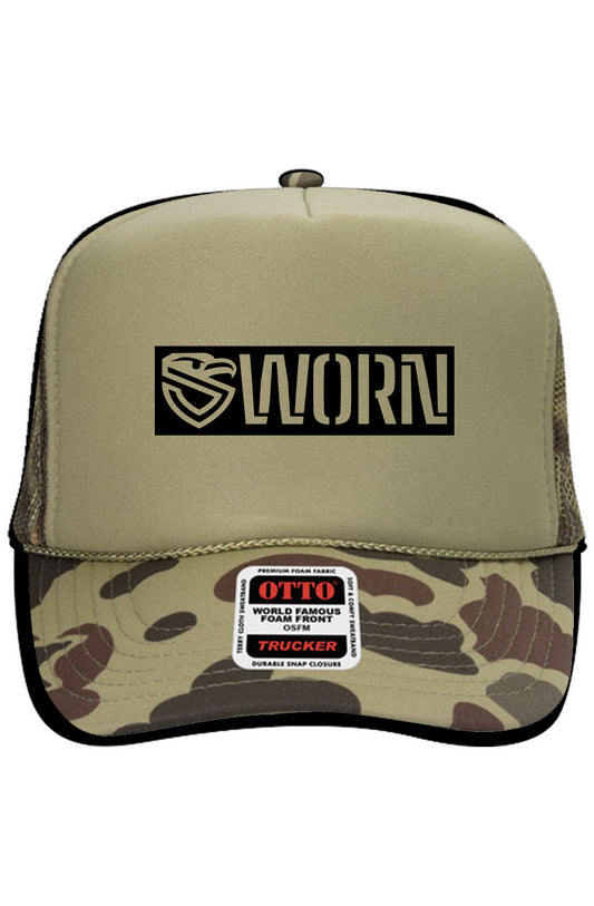 Sworn High Crown Trucker Cap