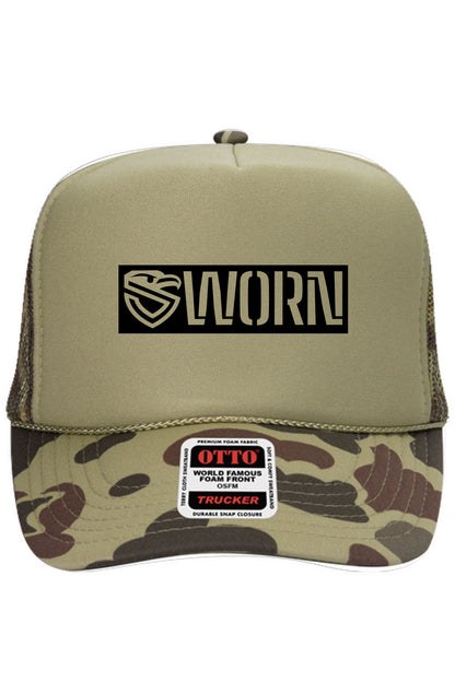 Sworn High Crown Trucker Cap