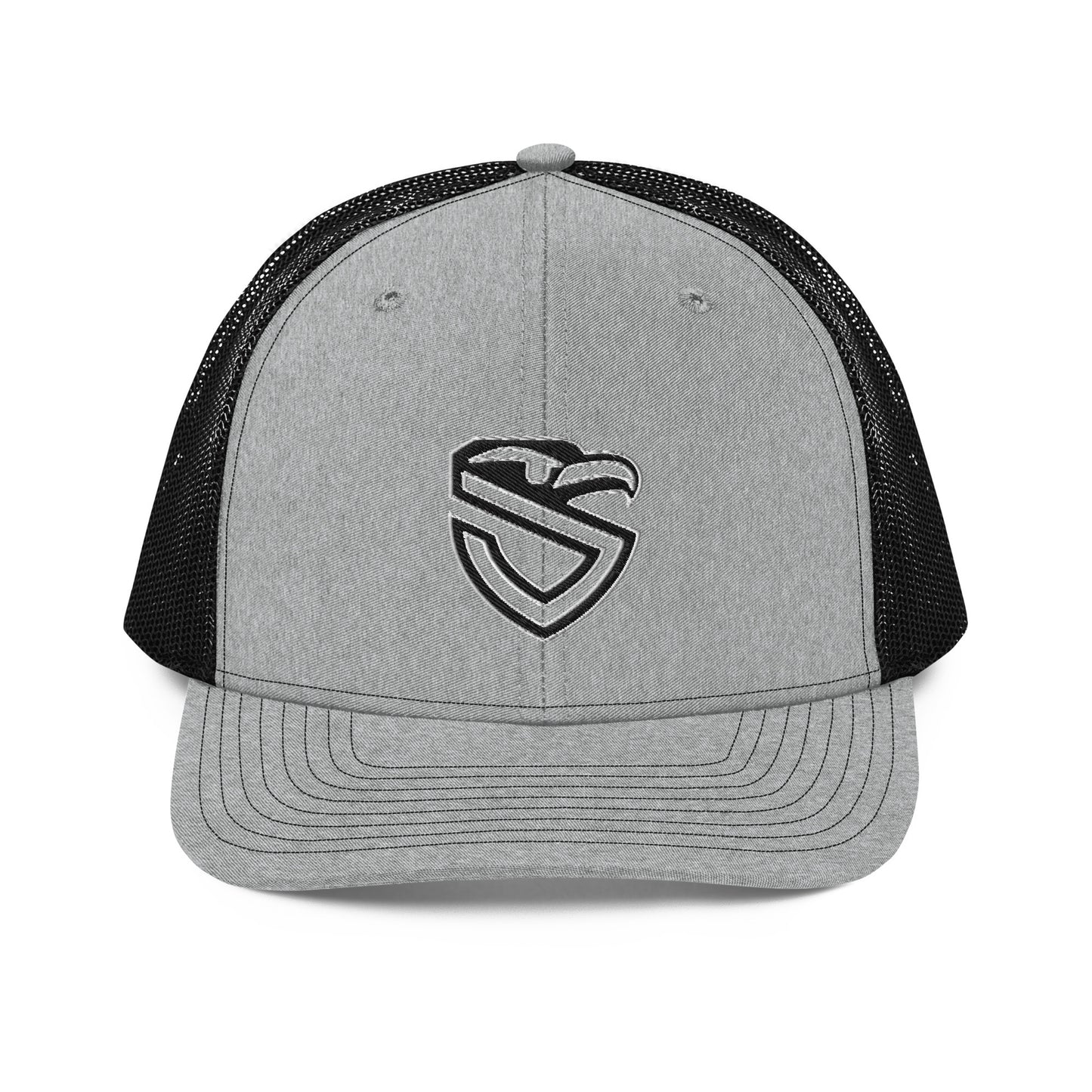 White Logo Trucker